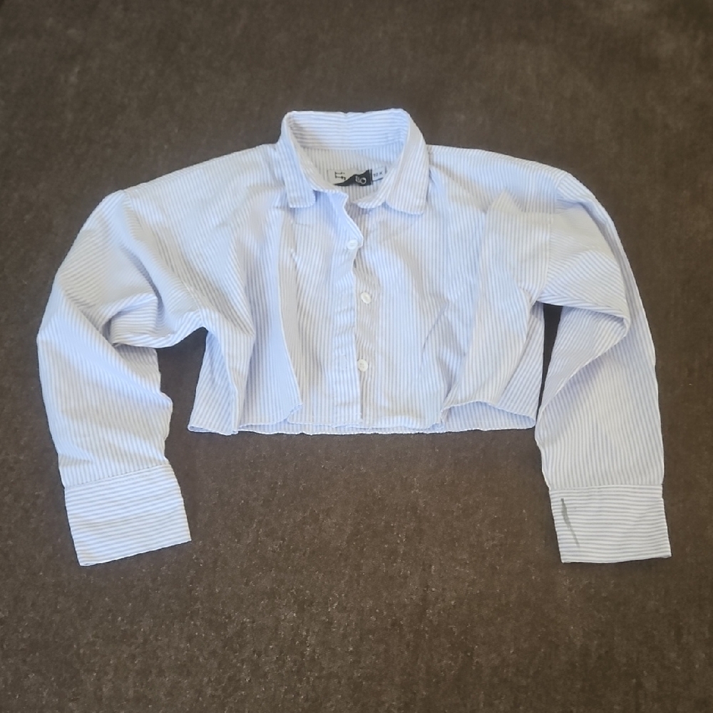 IF SO Blue and White Button Down Shirt